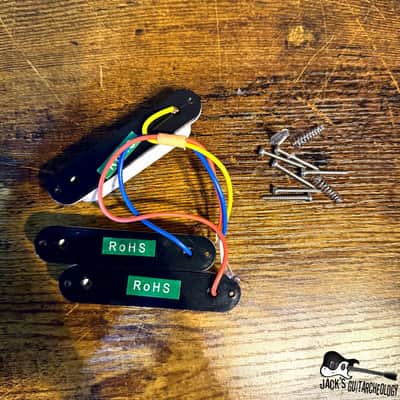 Stagg S-Style Single Coil Pickups- Set of 3 (2010s - White) image 5