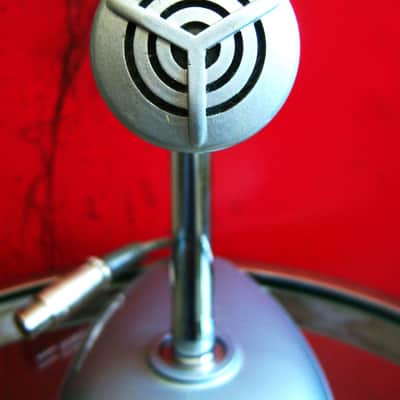 Vintage 1960's Altec 660B dynamic microphone "Salt Shaker" w period stand & cable Hi Z PROP 633A image 4