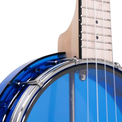 Gold Tone Little Gem (Sapphire): See-Through Banjo-Ukulele with Bag image 4