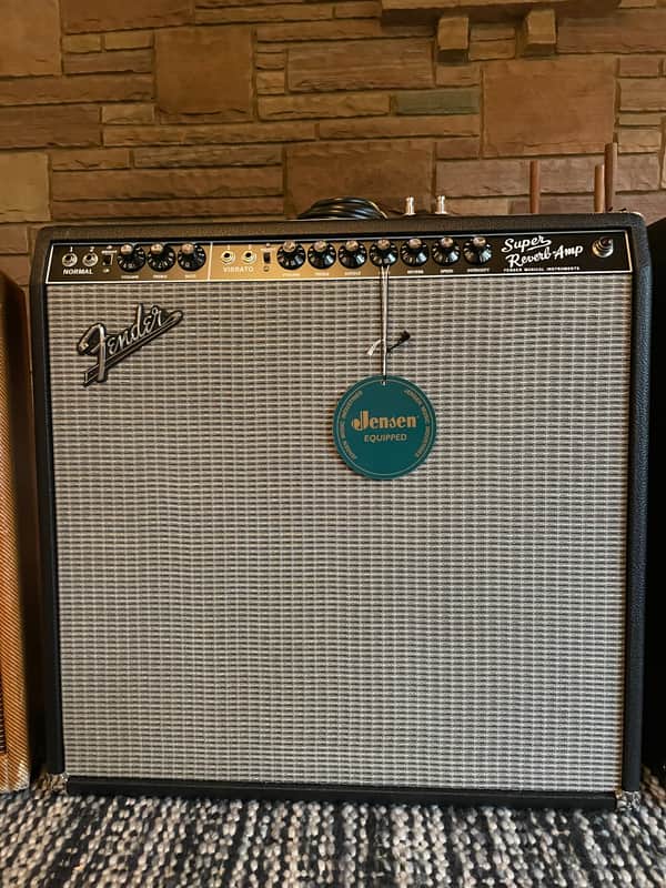 Fender ‘65 Super Reverb Reissue amplifier amp cabinet and speakers 2022 Black image 1
