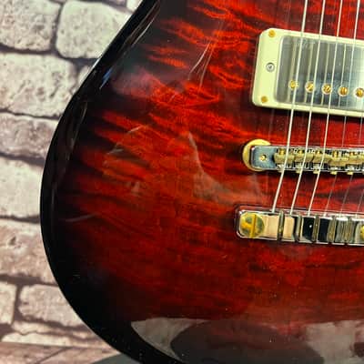 PRS McCarty 594 10-Top - Fire Red Burst NAT BACK image 5