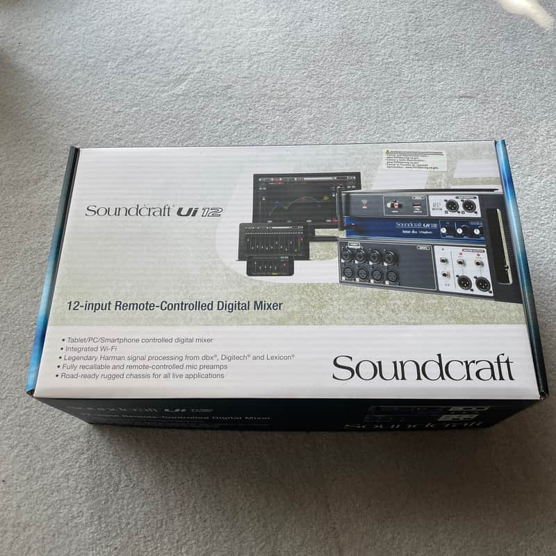 Soundcraft Ui12 12-Channel Remote Controlled Digital Mixer 2010s - Black/Blue