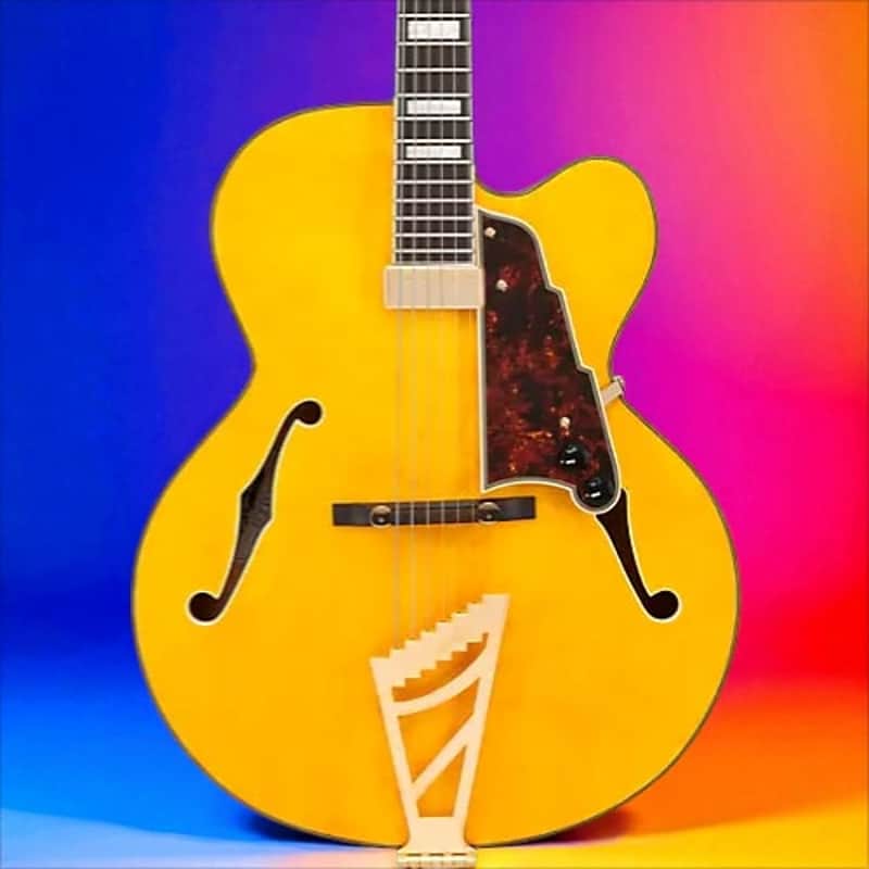D'Angelico Premier EXL-1 Hollowbody Electric Guitar Honey Blonde image 1