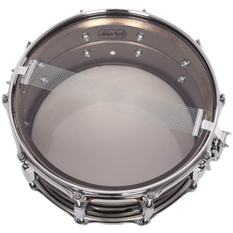 Ludwig LB417 Black Beauty 6.5x14" Brass Snare Drum image 3