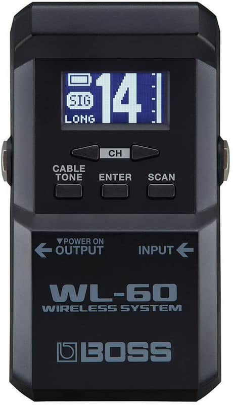 BOSS WL-60 Wireless Guitar System w/Bodypack Transmitter and Stompbox-Size Receiver image 1