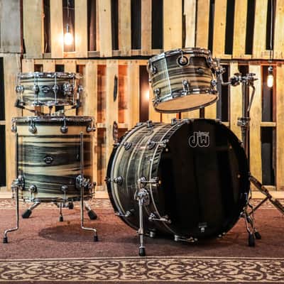 DW Exotic Performance Black Poplar Drum Set - 14x22,9x13,16x16,6.5x14 image 1