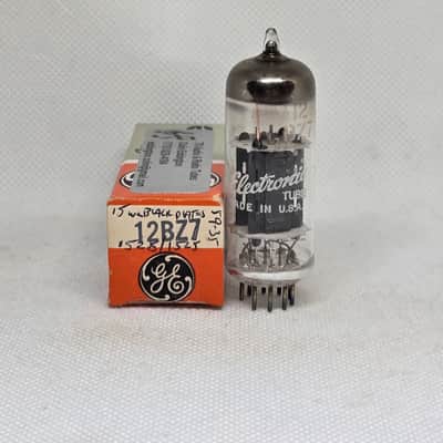 GE 12BZ7 Black Plate Perfectly Balanced Single NOS (12AX7 Substitute)