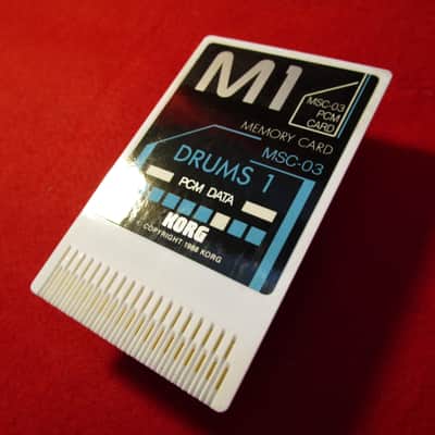 KORG M1 PCM Program Cards MSC-03 / MPC-03 "DRUMS 1" Tested Expedited Free shipping image 8