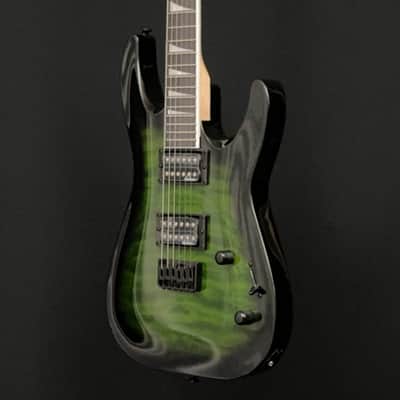 Jackson JS32Q Dinky Arch Top DKA HT, Amaranth Fingerboard, Transparent Green Burst image 5