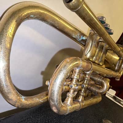 CG Conn Perfected Wonder Cornet 1907 W/ Original Case PLAYER image 14