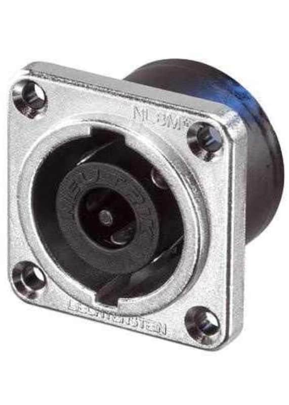 NEUTRIK NL8MD-V SPEAKON 8-Pole Panel Mount Connector w/ Vertical PCB Mount Pins image 1