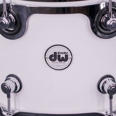 DW Design Series 12" x 9" Rack Tom Drum – Gloss White – Mint image 2