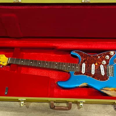 MyDream Partcaster Custom Built -Lake Placid Blue over Sunburst Hepcat L-series image 5