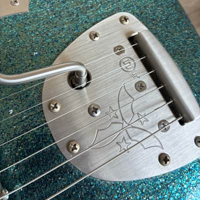 YouTube Vid in Description!! JD Simo’s Novo Serus J Merman Sparkle Modified original soft case electric guitar image 15