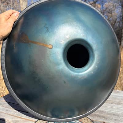 Bali Steel Pan Pentatonic D Minor Handpan Blue Steel image 2