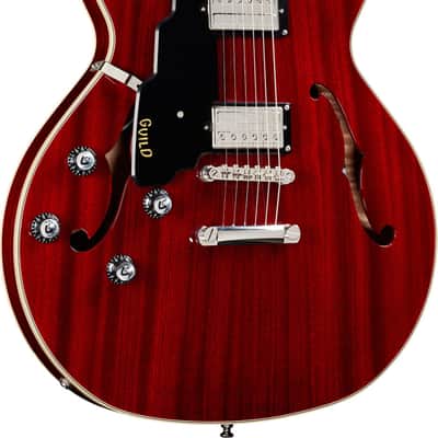 Guild Starfire I DC Left-Handed Semi-Hollow Electric Guitar, Rosewood Fingerboard, Cherry Red image 1