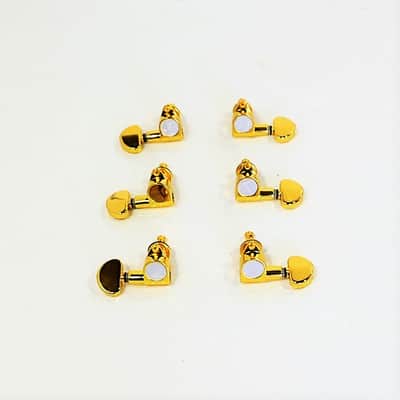 Machine Tuners for Acoustic Steel String Guitars, Die-Cast, Gold-Plated image 1