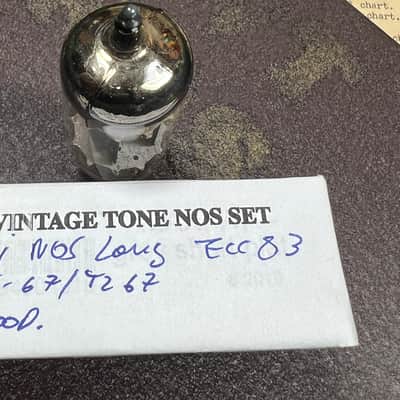 EI ECC83/12AX7 Ei Yugoslavia smooth silver plate tubes Long plate image 3