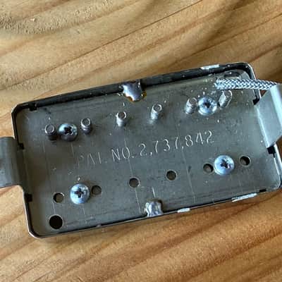 Vintage 1970's or 1980's Gibson Pat. No. 2,737,842 Humbucker Pickup - Chrome image 4