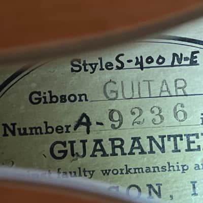 1951 Gibson Super 400 N-E  Rare early electric model with P-90's image 11