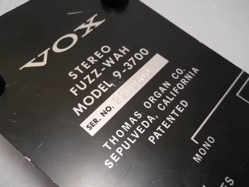 RARE & Vintage '70s VOX Stereo Fuzz-Wah 9-3700, Exceptionally
