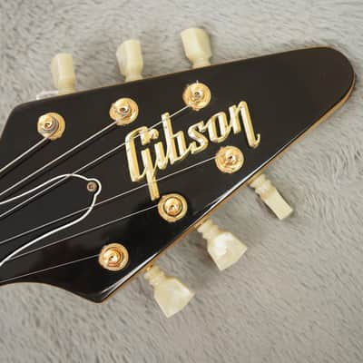 1983 Gibson Flying V Heritage Reissue, Korina + OHSC image 14