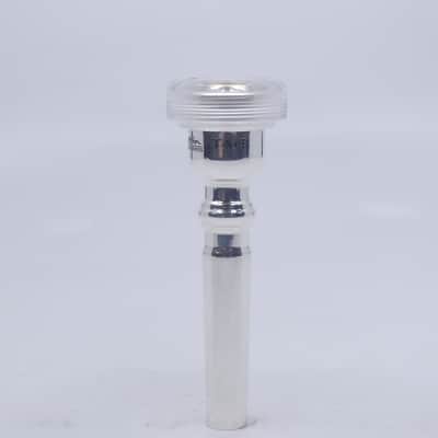 ACB TA1B Trumpet Mouthpiece with a Clear Acrylic Rim - Silver/Acrylic image 1