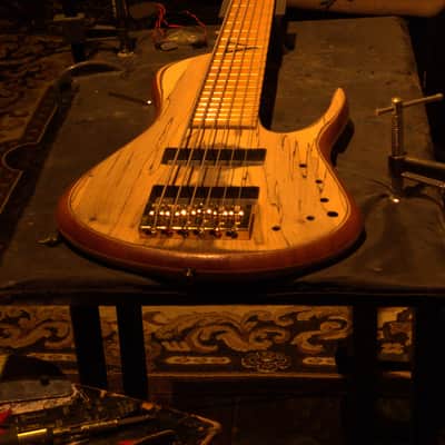 Ramsay: RMI RAMSAY: Vincent Bertolani Sonata VI signature model. 6 String bass guitar 2023 - ATLANTIC blue, Refinished in US 2024 image 10