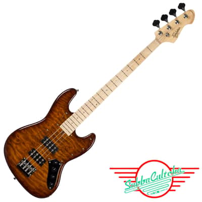 Revelation RBN Dark Sunburst 4 String Bass guitar image 2