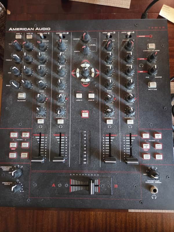 American Audio MXR-14 14" 4-Channel DJ MIDILOG Mixer 2010s - Black image 1