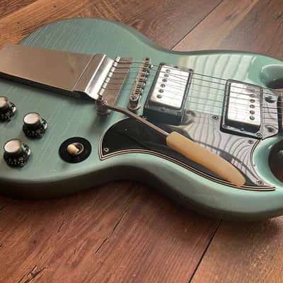 1964 Gibson SG Standard with Maestro Vibrola Pelham Blue image 3