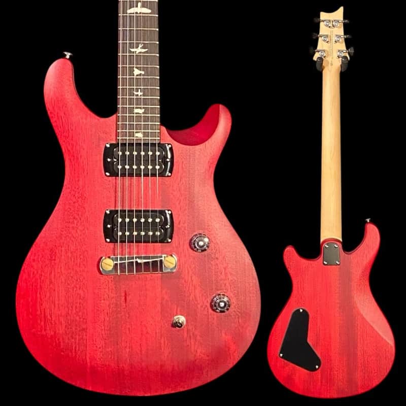 PRS SE CE24 Standard Satin Stoptail Electric Guitar - Vintage Cherry image 1