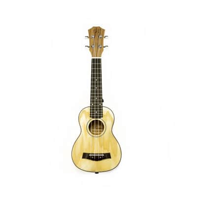 Barcelona Solid Top Ash Wood Soprano Ukulele w/ Gig Bag image 2