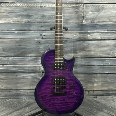 Jackson JS Series JS22Q SC Monarkh with Amaranth Fretboard 2019 - Present - Transparent Purple Burst image 2