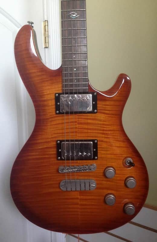 Dean Hardtail Select Trans Amberburst Electric Guitar image 1