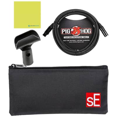 Liquid Audio sE Electronics V7 MC2 Mic Capsule for Sennheiser Wireless Bundle with Pig Hog PHM10 8mm Mic Cable Polishing Cloth image 2
