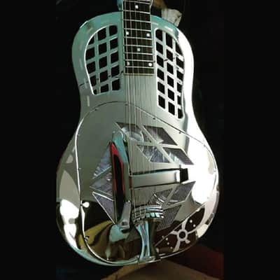 National Reso-Phonic Style 1 EXPLODING PALM Tricone 2023 Mirror Nickel On Brass - IN STOCK NOW! image 12