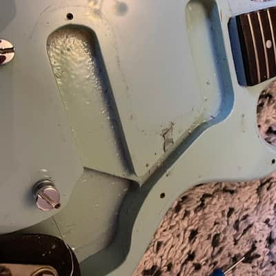 1963 Gibson Melody Maker Refinished Brazilian Rosewood Pelham Blue image 19