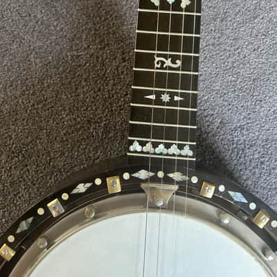 Unbranded vintage zither banjo - possibly W. Tremlett - with vintage leather case image 16