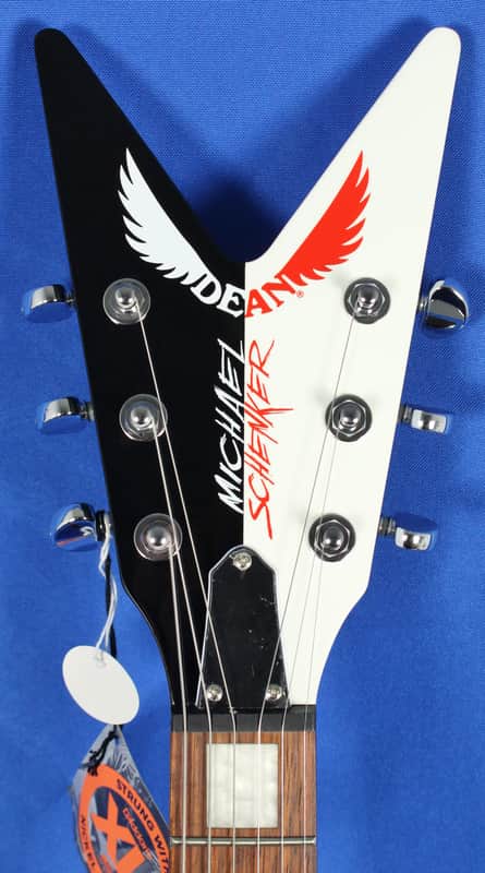 DEAN -「MICHAEL SCHENKER FEST V サイン入り DEAN - MICHAEL SCHENKER FEST V - RED BLACK WHITE | Guitars and More