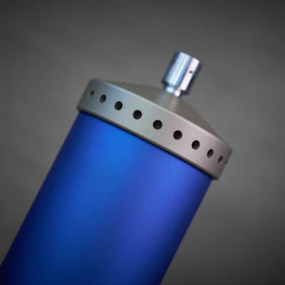 Rare Vintage Early Blue Bottle Tube Condenser Microphone Set image 9