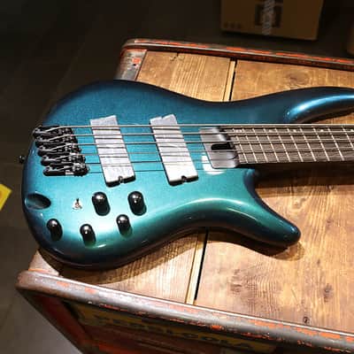 Ibanez SRMS725-BCM Bass Workshop Multi-Scale Soundgear 2024 - Present - Blue Chameleon image 3