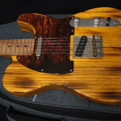 Patrick James Eggle Guitars Oz-T Tele in Torched Butterscotch w/ Roasted Flame Maple Neck image 5
