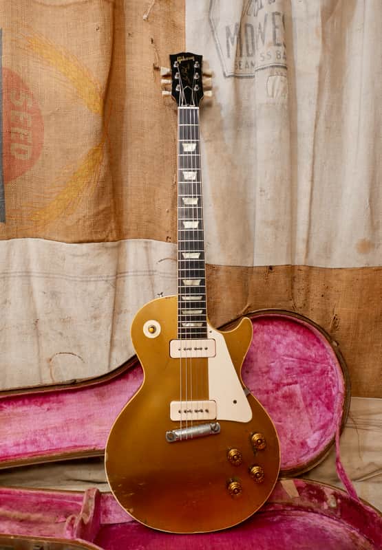 Gibson Les Paul Standard 1954 - Goldtop (All Gold) image 1