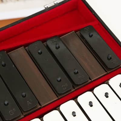 1960s Rhythm Band Glockenspiel Vintage MIJ Toy Xylophone - Student Percussion Bells w/Original Case! image 5