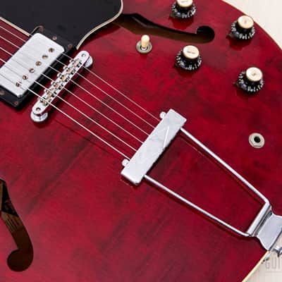 1975 Gibson ES-335 TDC Vintage Semi-Hollow Guitar Cherry Figured Maple w/ T Tops, Case image 9