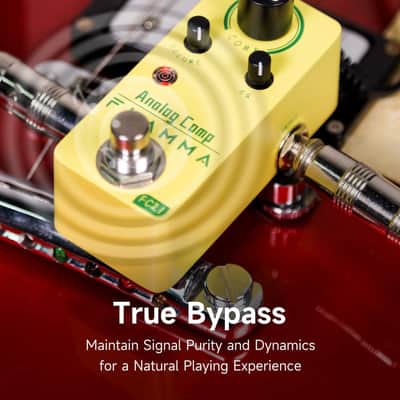 FLAMMA FC21 Compressor Pedal Electric Guitar Effects Pedal Classic Optical Compressing Effect True Bypass image 4