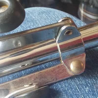 Vintage WFL FLAT BASE ATLAS SNARE STAND 1ST GEN CONCERT Riveted Rubber Feet 50s 60s LUDWIG image 8