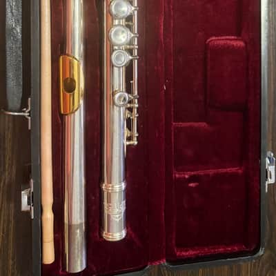 Jupiter CEF-510 - Silver-nickel Finish with Golden Lip Plate image 1