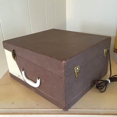 Vintage Symphonic Portable Suitcase 4 Speed Automatic Tube Turntable Record Player *Works Great! image 5
